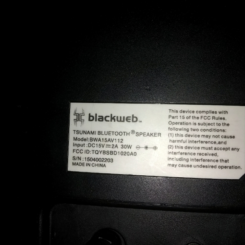 A Bluetooth speaker